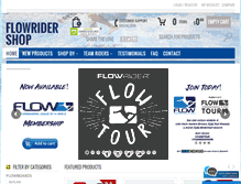 Tablet Screenshot of flowridershop.com